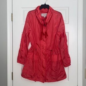 Coach Pink Windbreaker Trench Coat